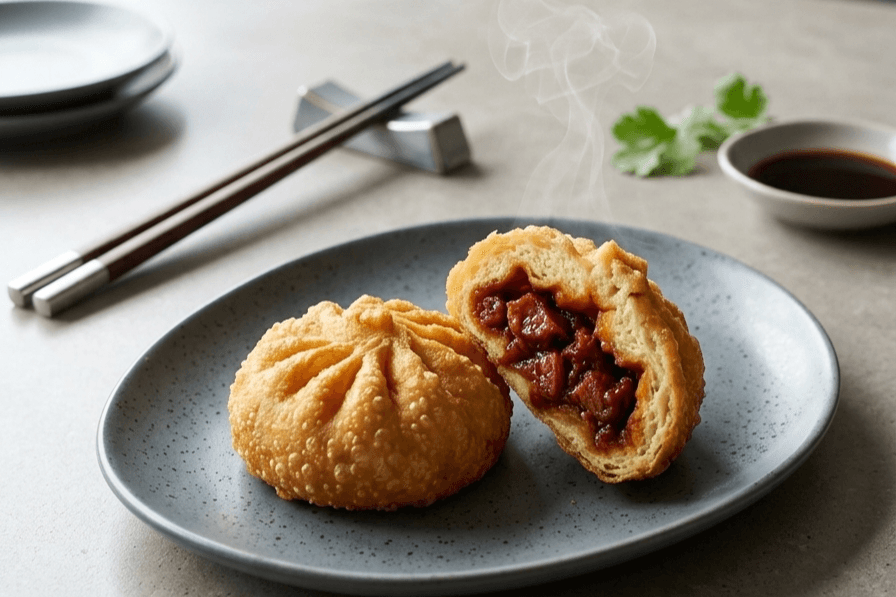 (2pcs)Deep-fried BBQ Pork Bun