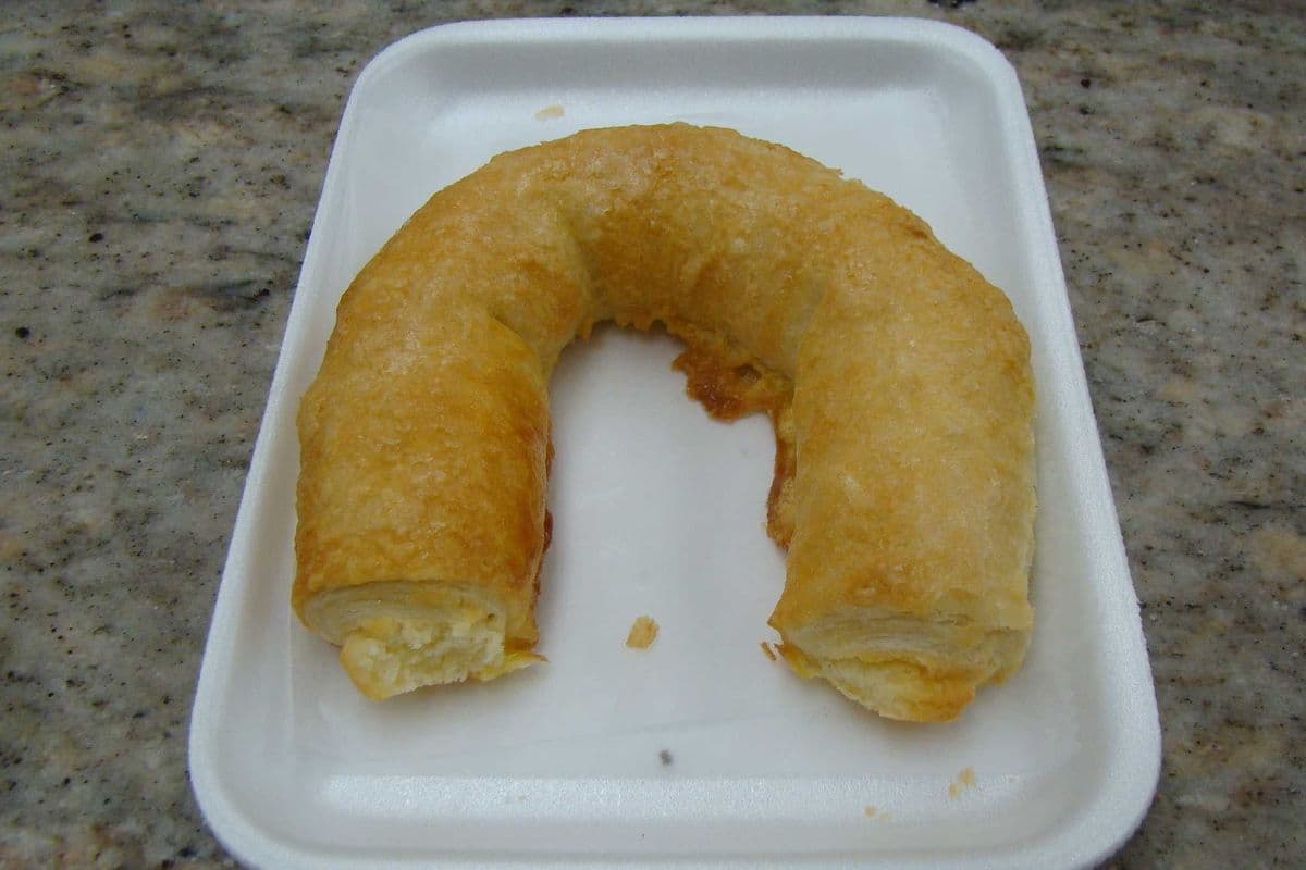 Bagel au fromage avec sucre / Cheese Bagel with sugar