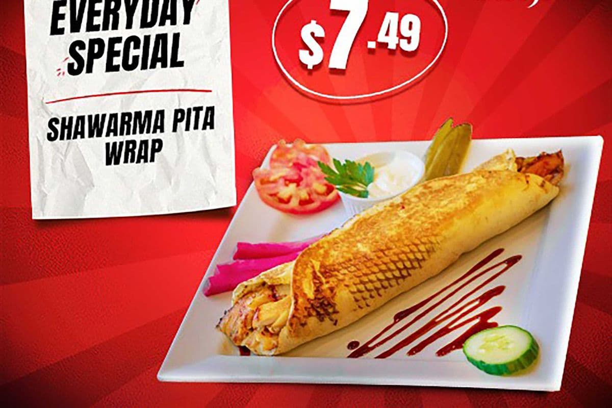Shawarma Pita Wrap