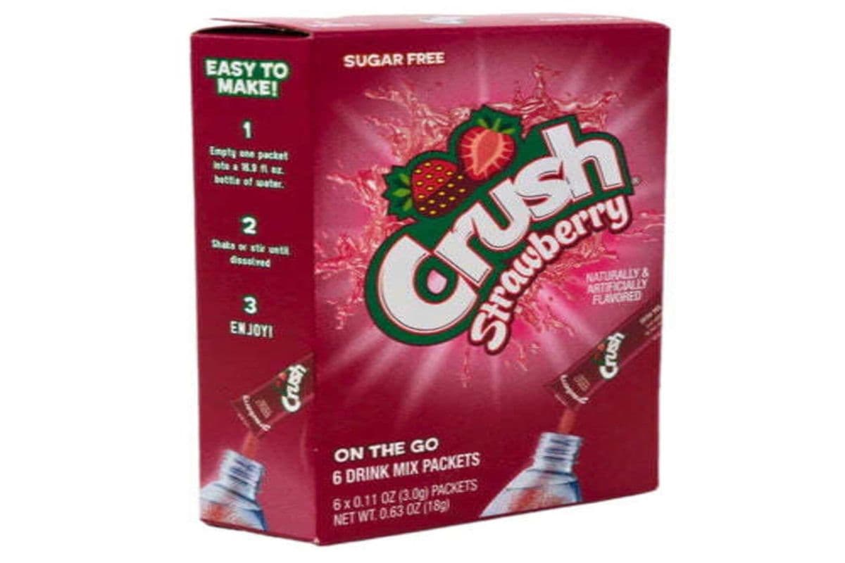 Singles to Go Crush Strawberry Zero Sugar (6packets)