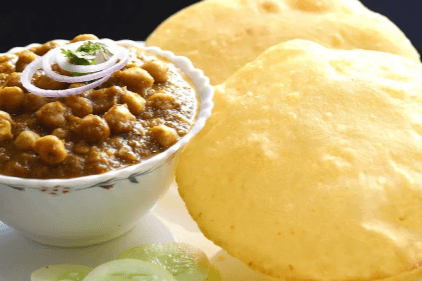 Puri Chana Plate