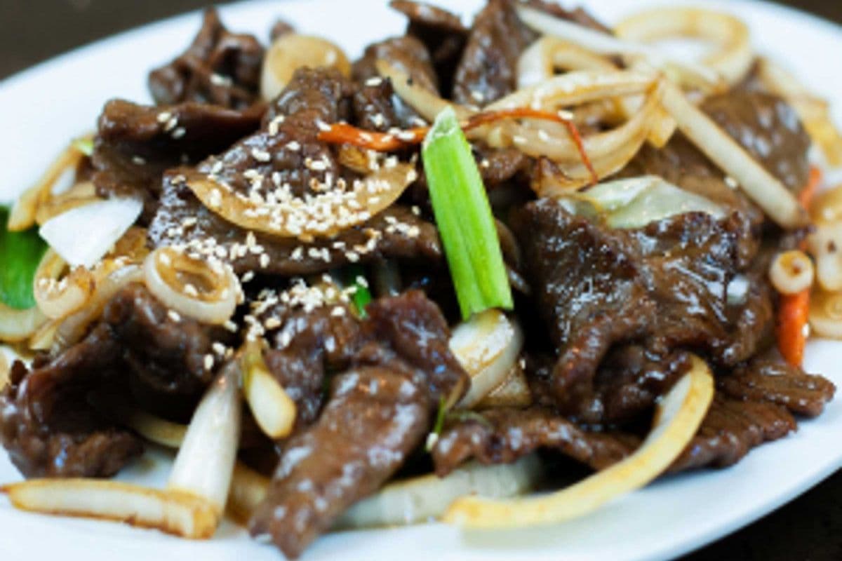86. Green Onion Lamb or Beef.
