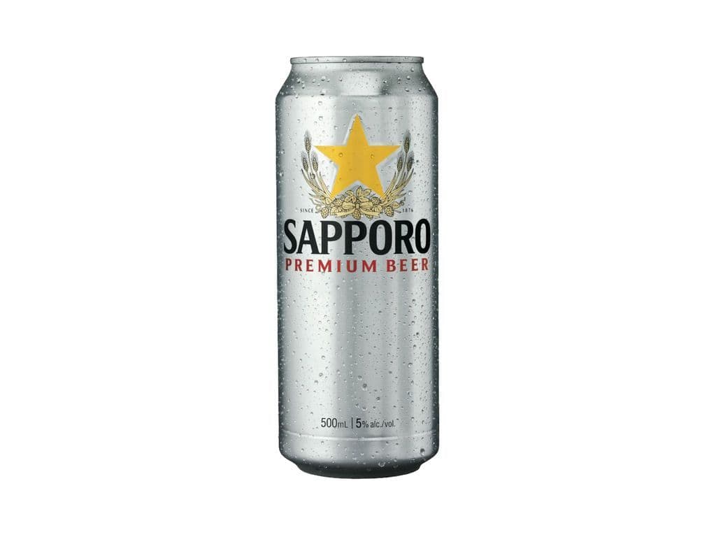 Sapporo, 500mL Beer (5.0% ABV)