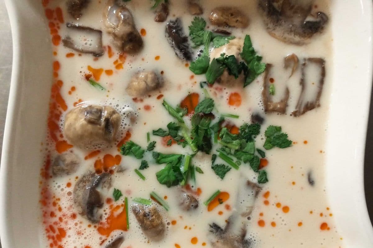 7. Hot-and-Sour Chicken Soup with Coconut Milk - Tom Kah Gai