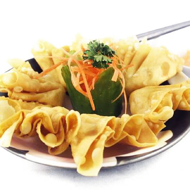 E18. Won ton frit aux crevettes / E18. Fried Won Ton with Shrimps