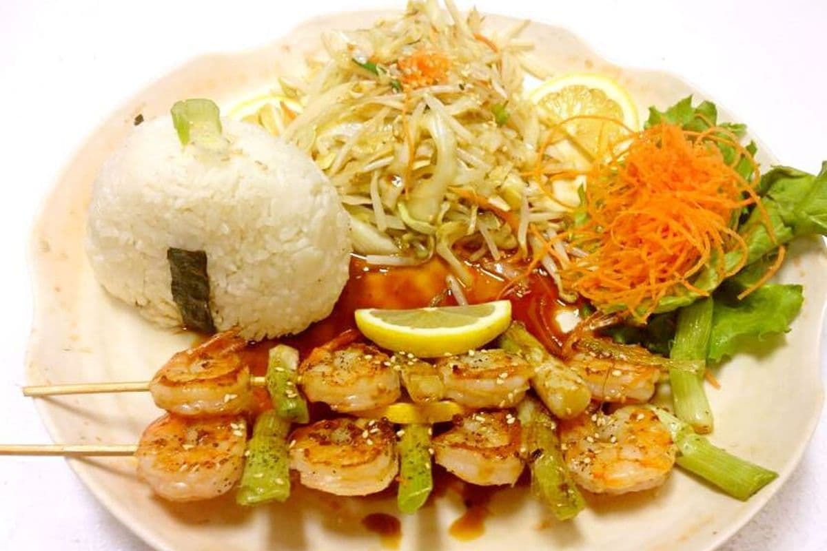 K4. Shrimp with Vegetable Teriyaki