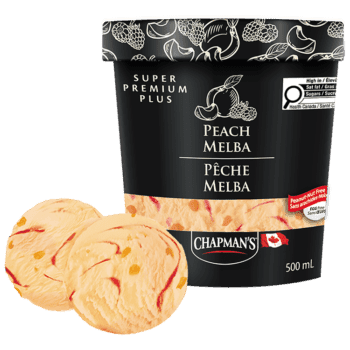 Chapman's Super Premium Créme Glacée Pêche Melba 500ml/ Chapman's Super Premium Ice Cream Peach Melba500ml