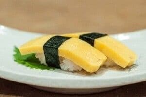 Tamago Cooked Fish Nigiri Sushi