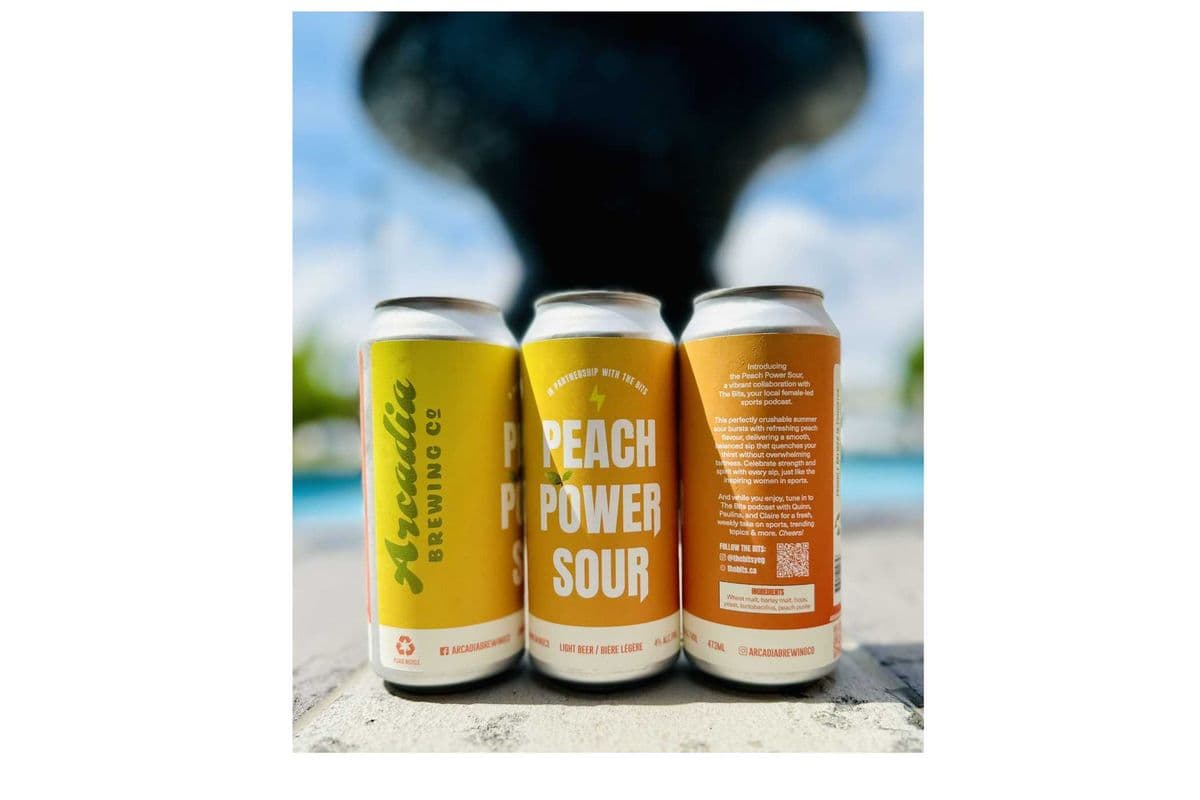 PEACH POWER SOUR- ARCADIA (4 x 473ml)
