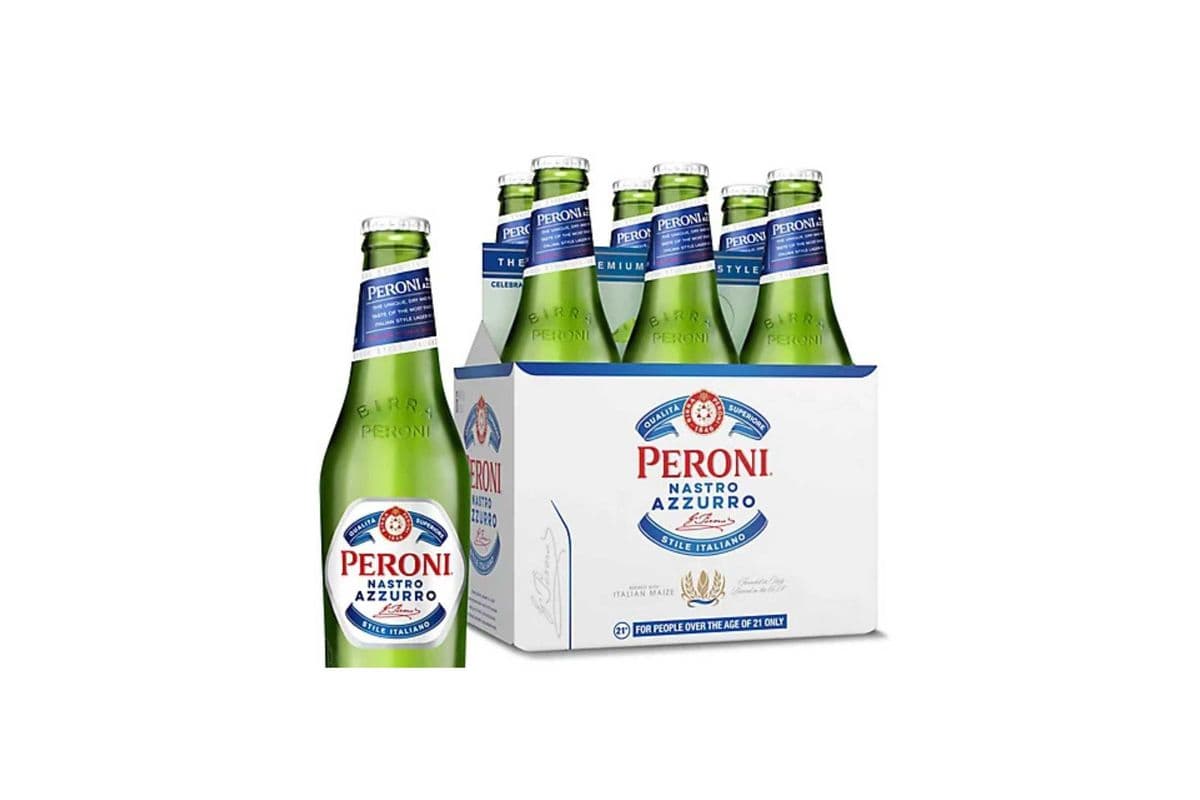 Peroni Nastro Azzurro Pale Lager, Italy (6 Btls) (6 x 330ML)