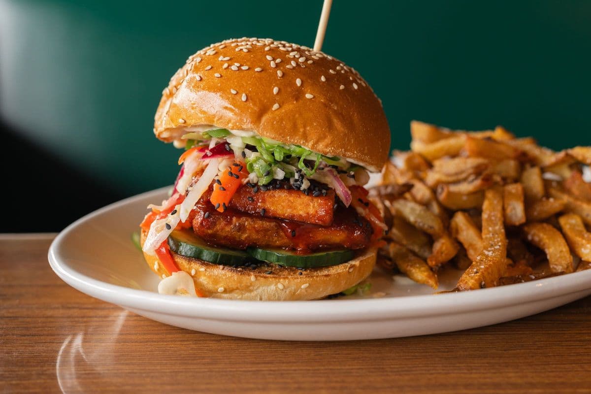 Korean Fried Tofu Sandwich