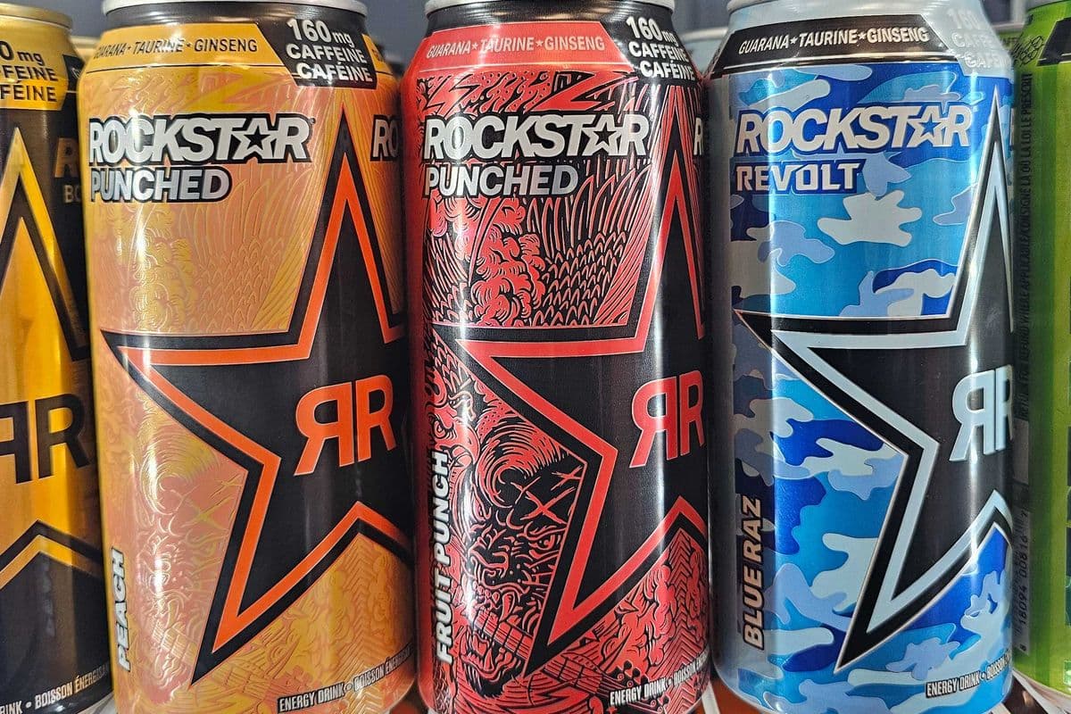 Fruit punch energy drink rock star (1x 473ml can)