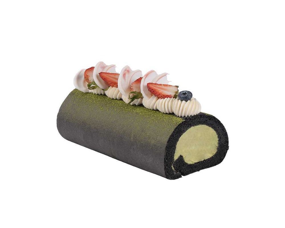 Charcoal Matcha Swiss Roll (7")