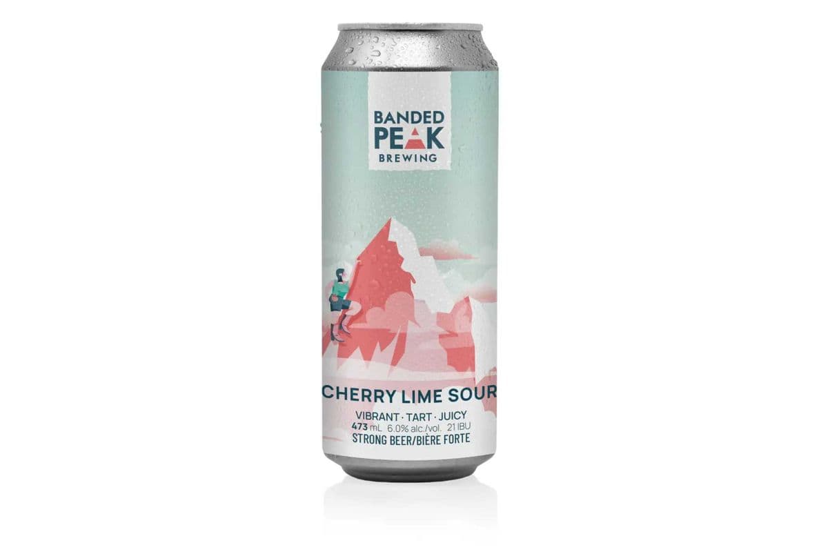Banded Peak Above the Summit Cherry Lime Sour (4 x 473 ml Can)