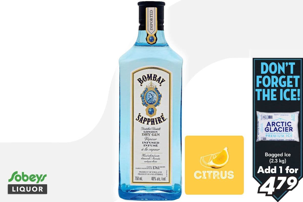 Bombay Sapphire Gin (1 x 750 ml)