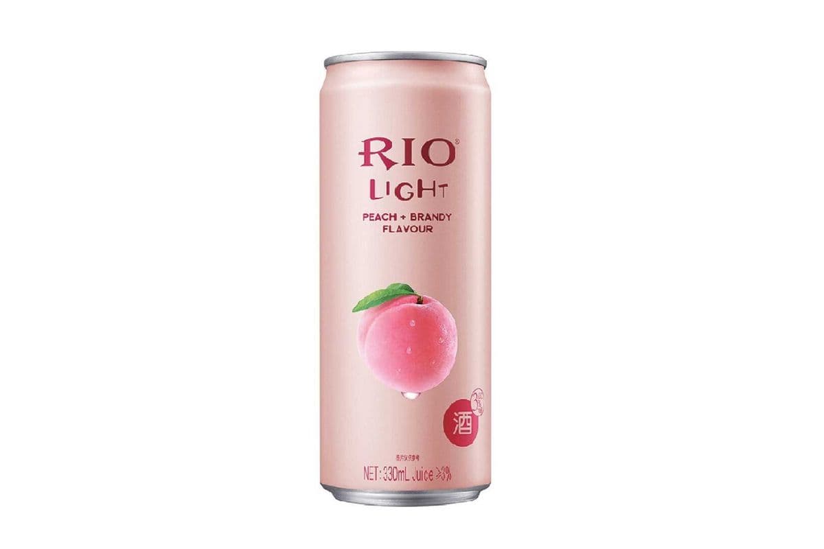 RIO Light Peach Brandy Cocktail (330 ml Can) (1 x 330 ml)