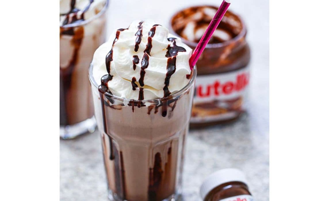 Nutella peanut butter shake