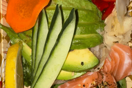 1 Cup of Salmon Sashimi