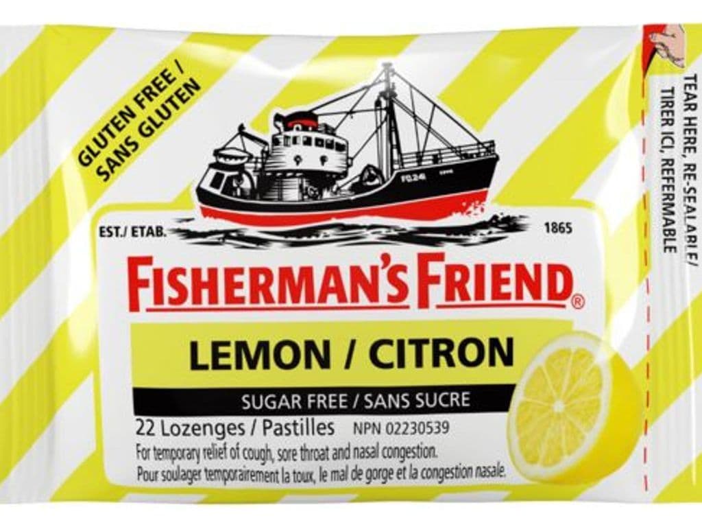 FISH FRIEND LOZENGES LEMON NO SUGAR 22PC