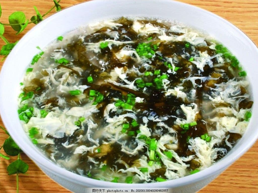 Seaweed Egg Drop Soup紫菜蛋花汤