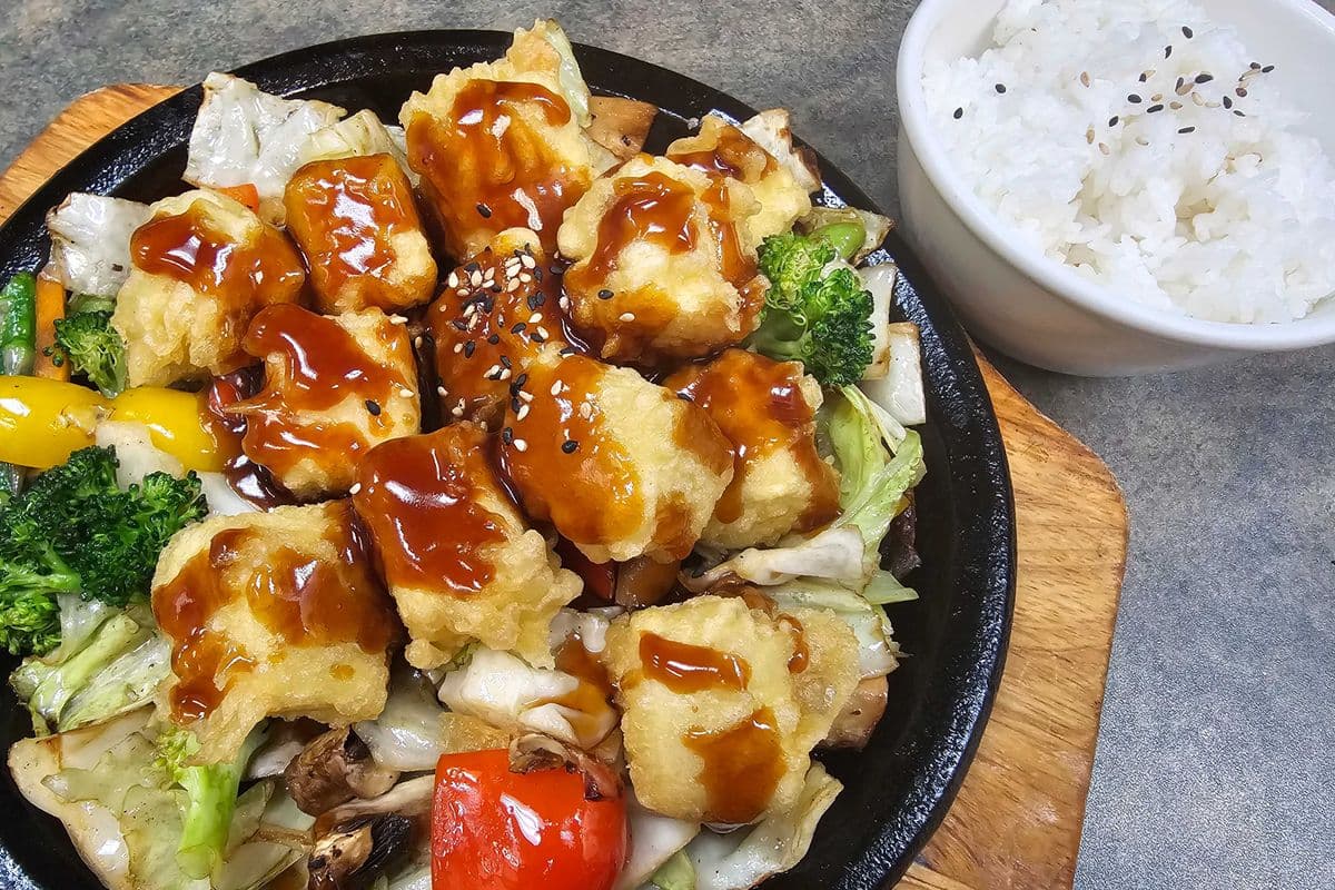 M6. Deep Fried Tofu Teriyaki