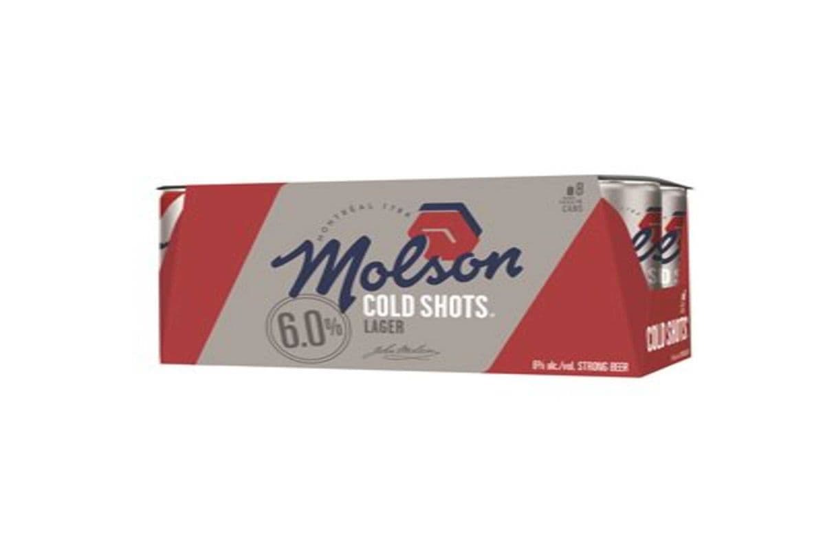 Molson Canadian Cold Shots 8cans x222ml (8 x 222ml)