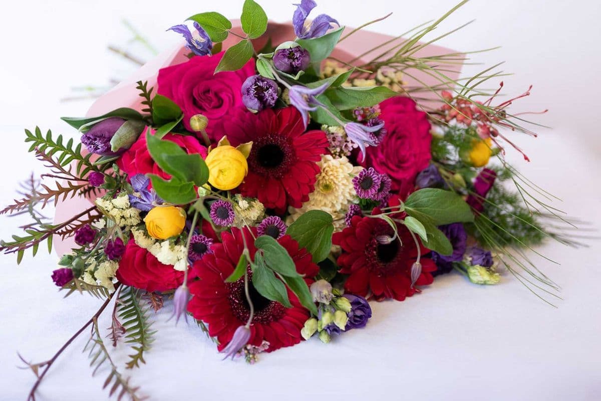 Designer choice - Vday Mix - hand tied bouquet - Impactful size