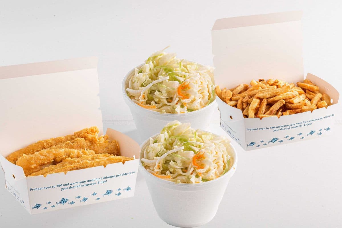 5 HADDOCK fish + large chips
