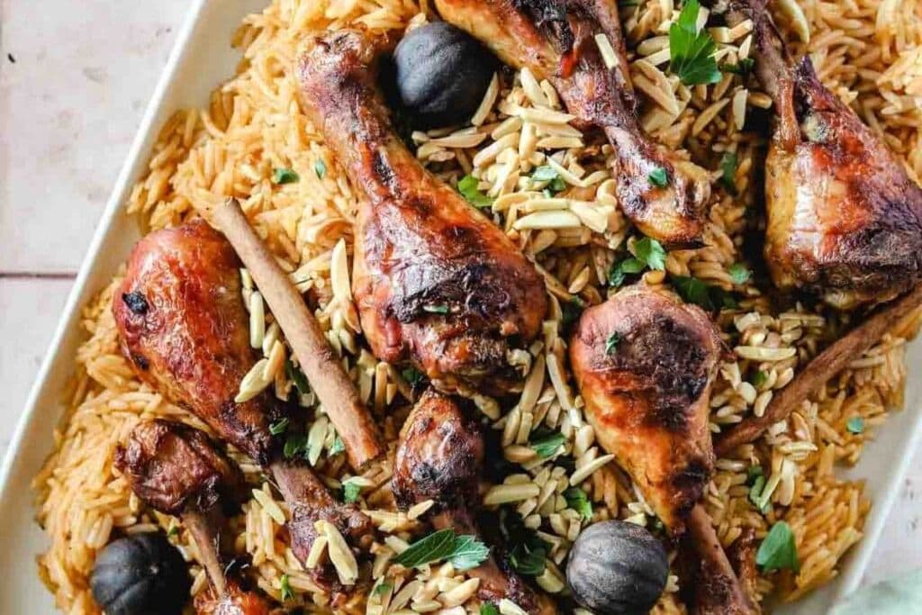 Rice Platter With 1/2 Charga Chicken