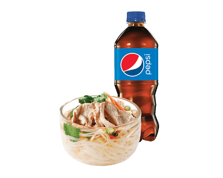 Mini Chicken Soup & Bottled Drink Trio