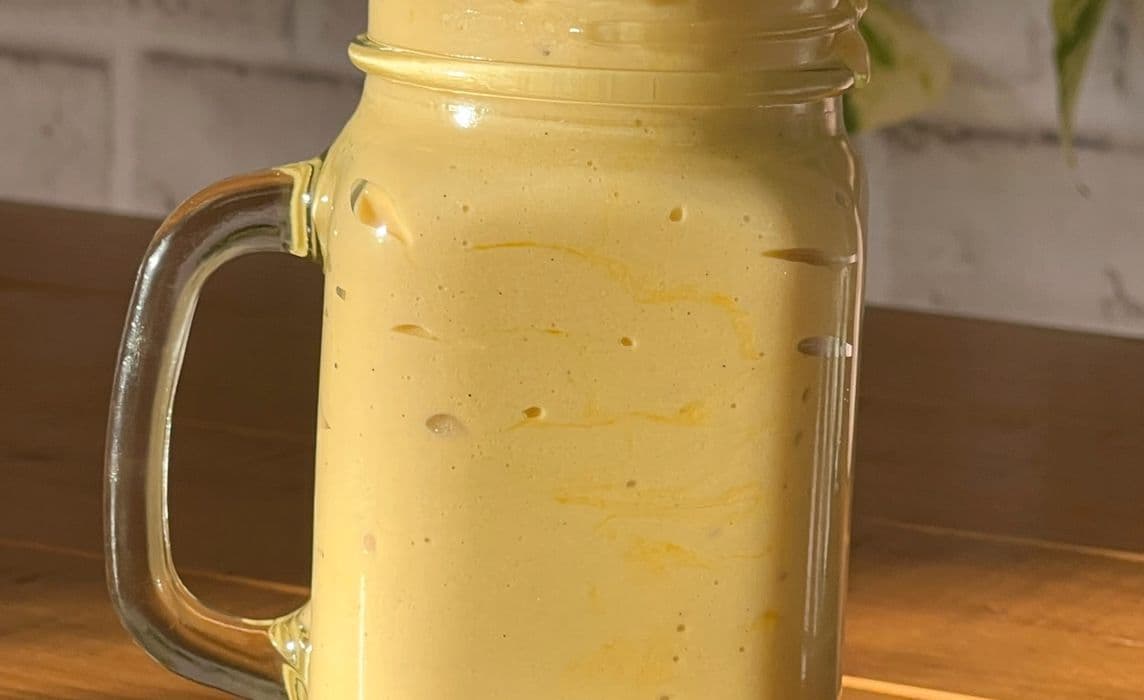 Vegan Mango Cheesecake Ice Cream Shake (V)