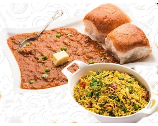 Pav Bhaji and Tawa Pulao