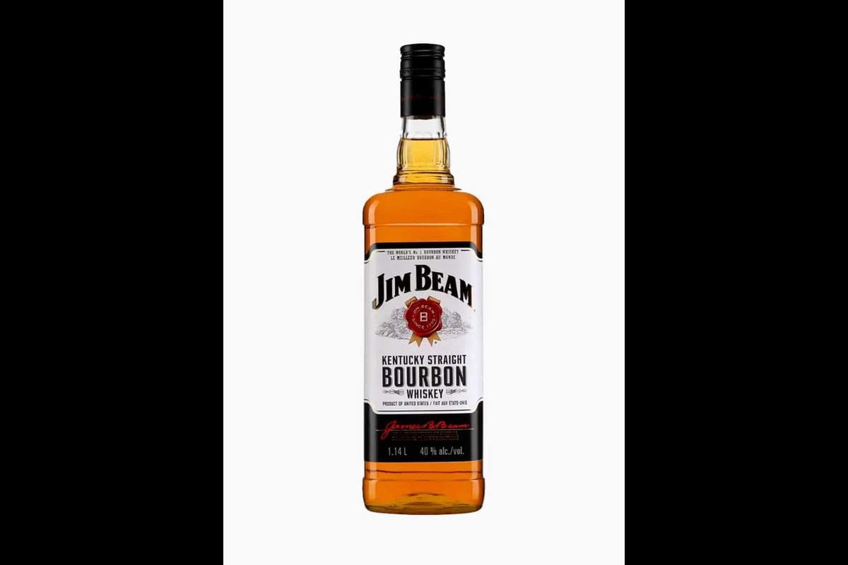 JIM BEAM WHITE BOURBON WHISKEY (1 x 750ML) (1 x 750ML)