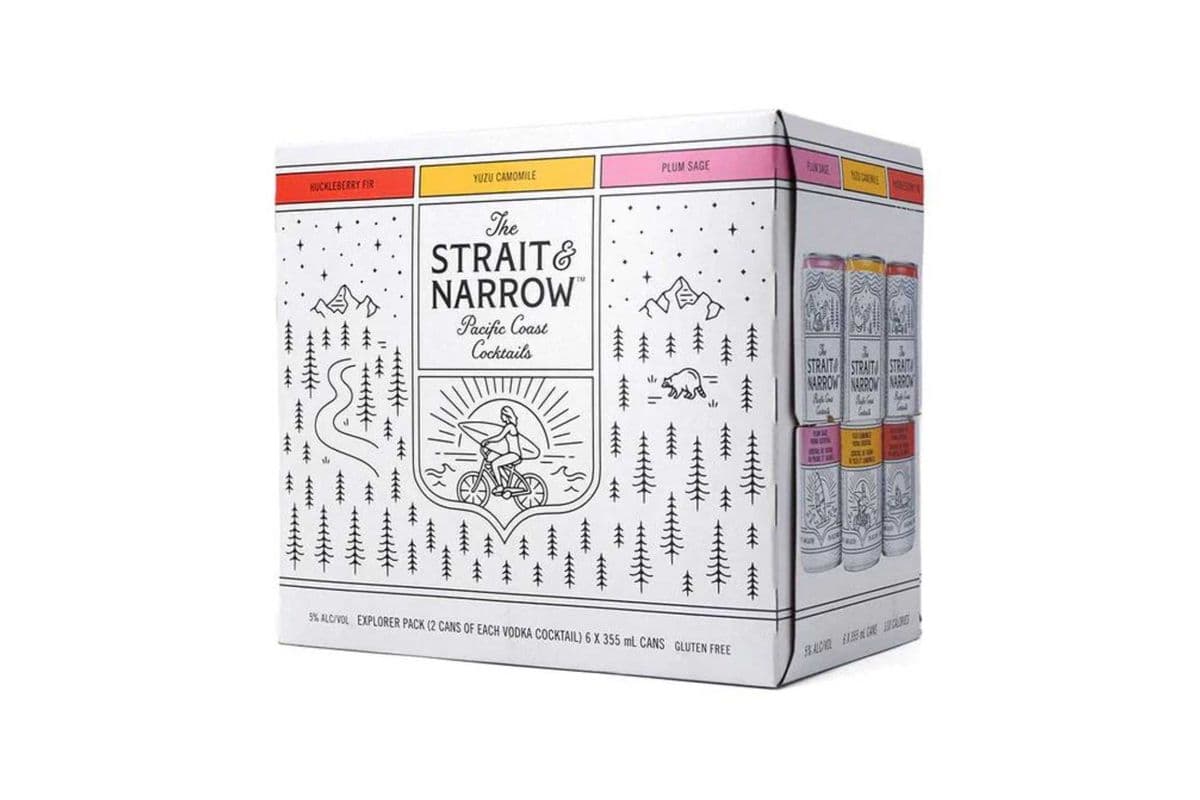 353014 - The Strait and Narrow (Vodka) Explorer Pack (6 x 355 ml Cans)