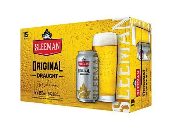 Sleeman Original 15can, 355mL domestic (5.0% ABV)