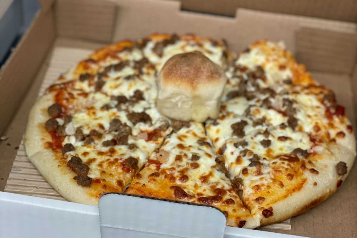 13. 12" Beef and Onion Pizza