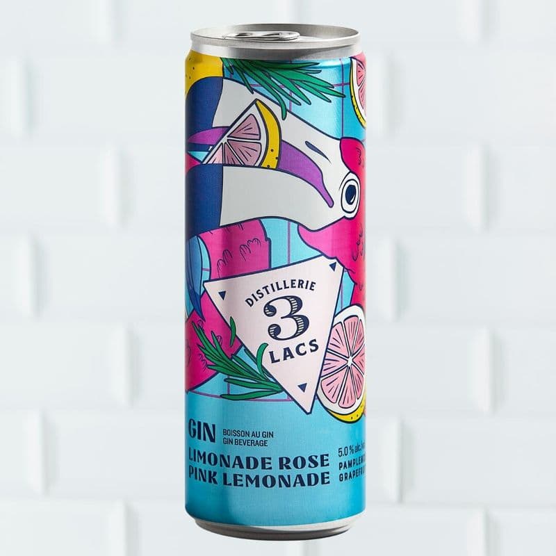 Prêt-à-boire Gin Limonade Rose / Spirit-based cooler Pink Lemonade Gin