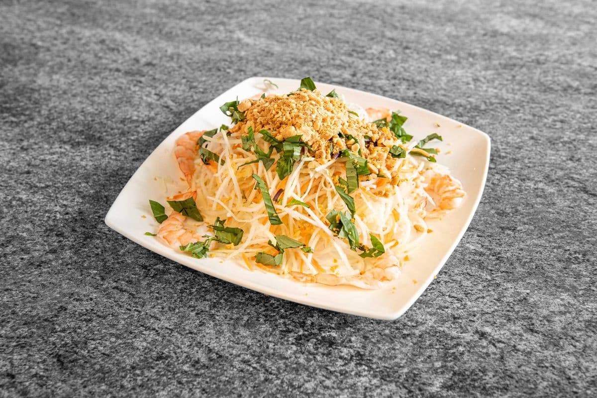 6. Green Papaya Salad with Shrimp