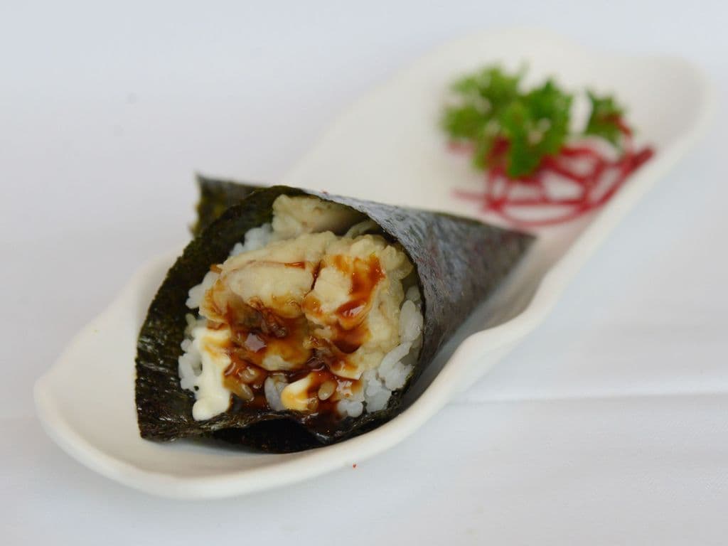 Mushroom Tempura Hand Roll