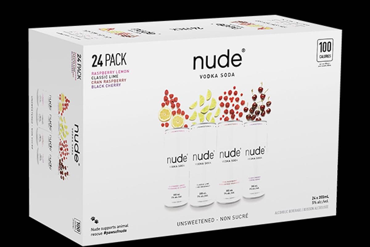 Nude Mixed Vodka Soda 24PK (24 x 355 ml Cans)