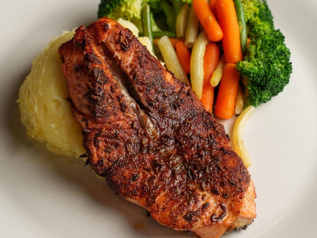 Blackened Atlantic Salmon
