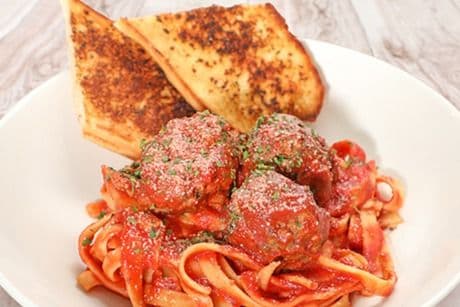 Fettucine and Meatballs