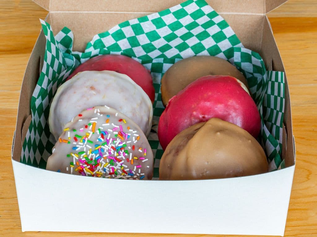Half dozen glazed donuts