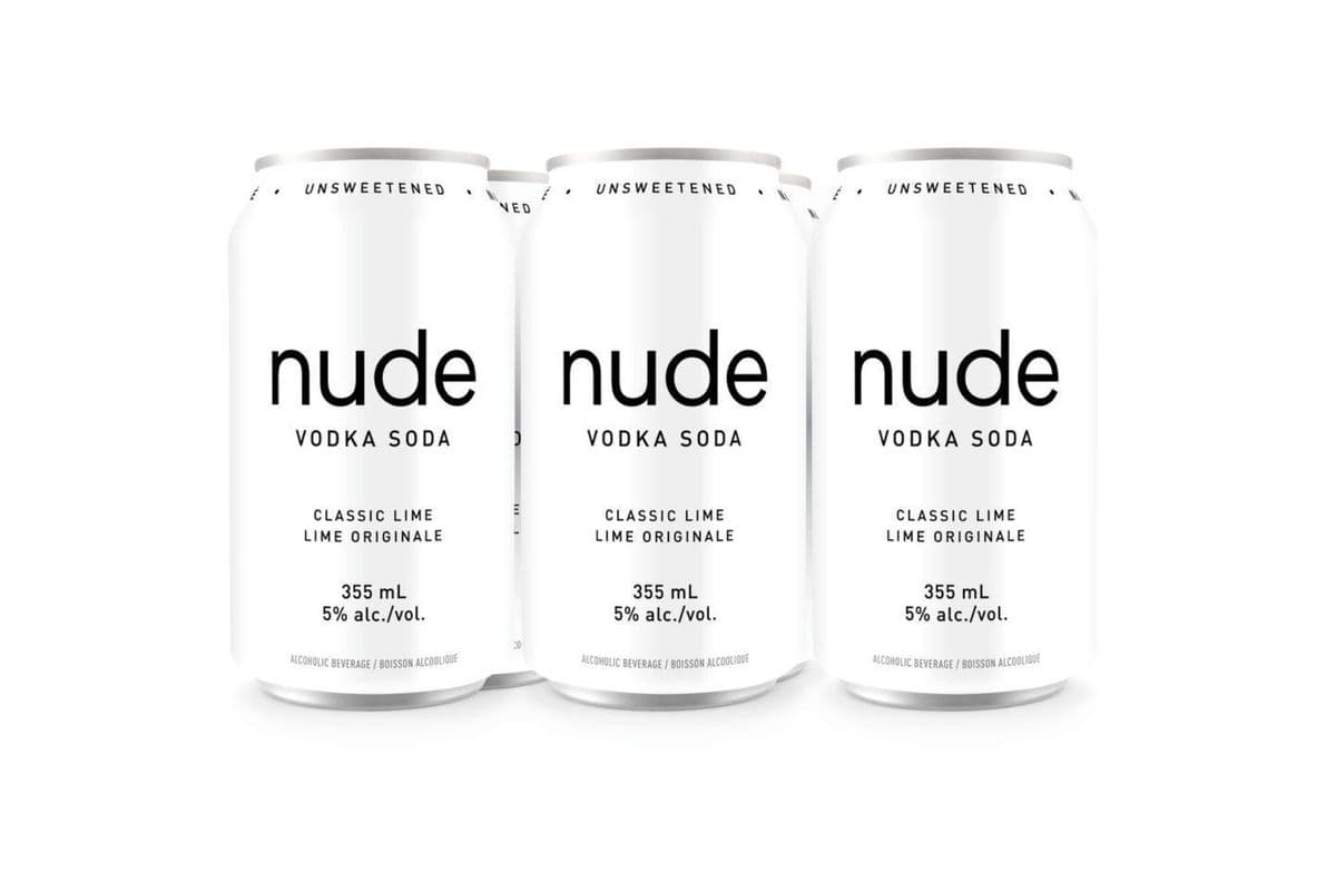 Nude Vodka Classic Lime (6 Cans) (1 x 355 ML CAN)