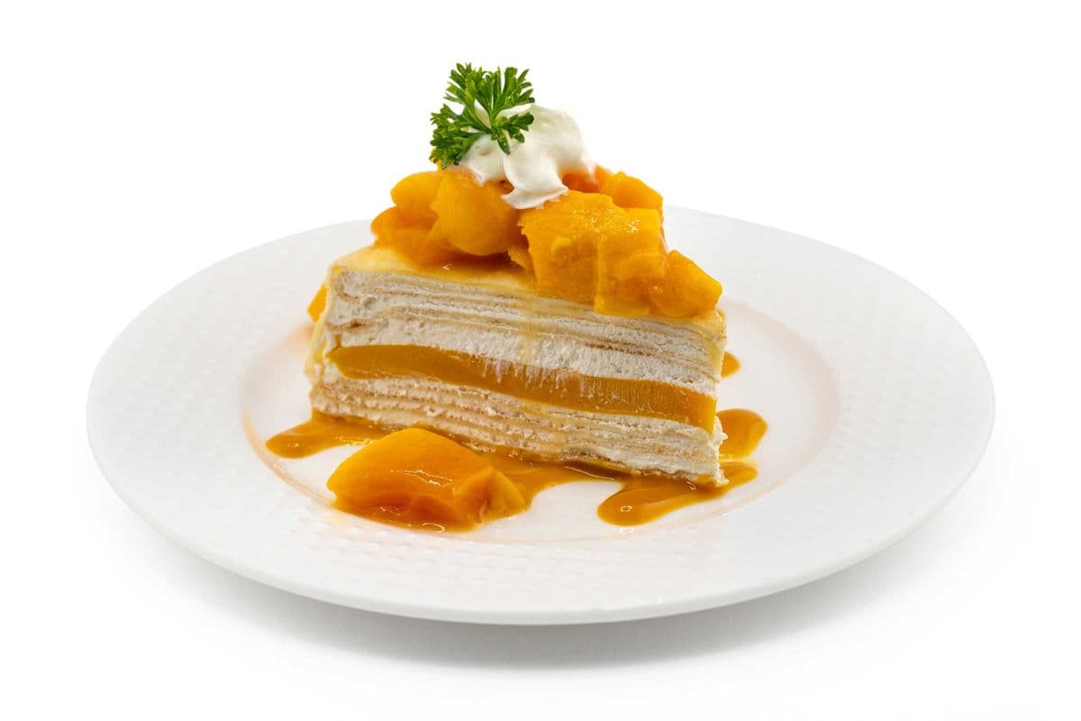 Fresh Mango Crepe Cake