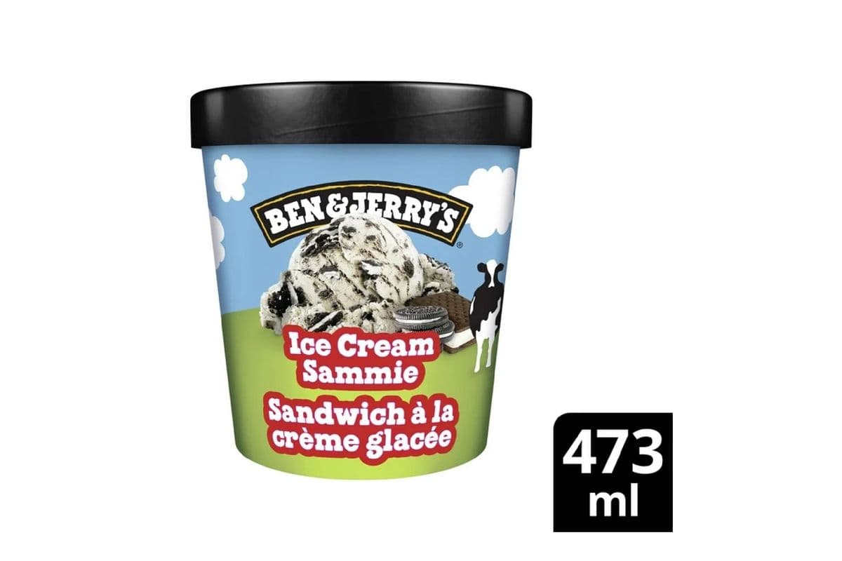 Ben & Jerry's Vanilla Ice Cream Sammie (473 ml)