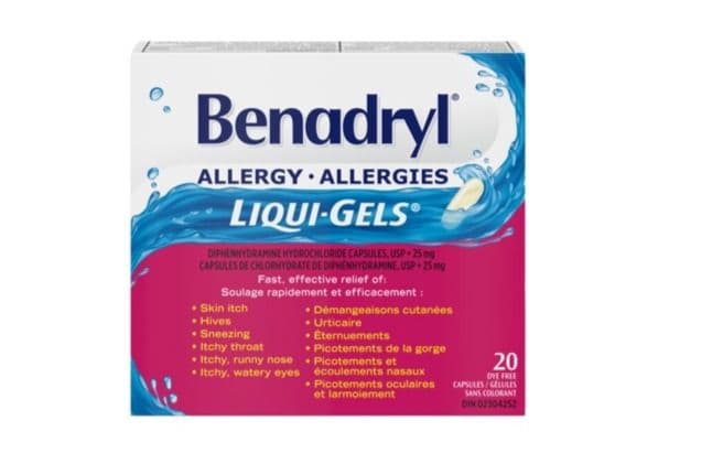 Benadryl Allergy Liqui-Gels (20's)