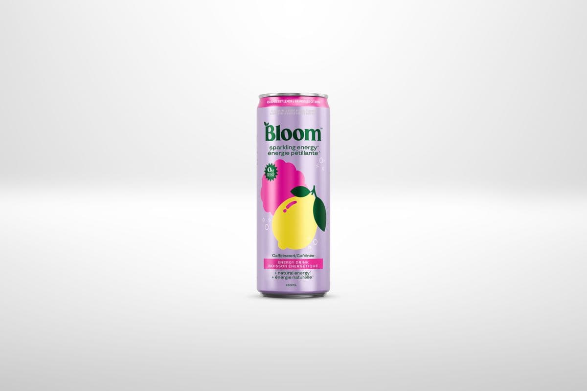 Bloom Sparkling Energy Raspberry Lemon (355 ml)