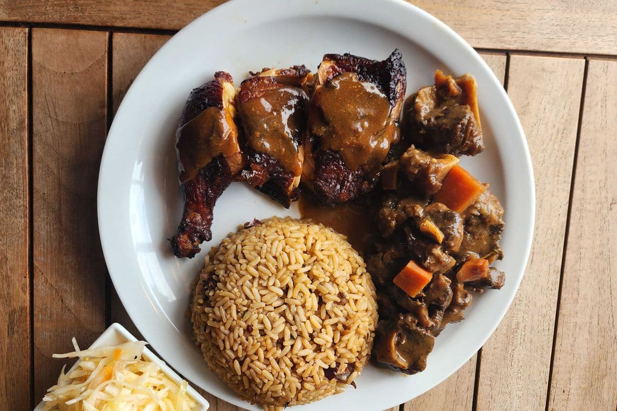 Oxtail and Jerk Chicken Combo
