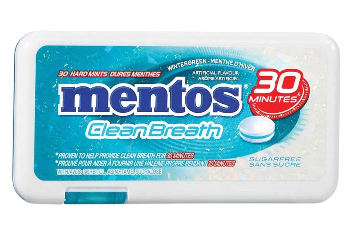Mentos Clean Breath Wintergreen (30pc) (5 Cal)